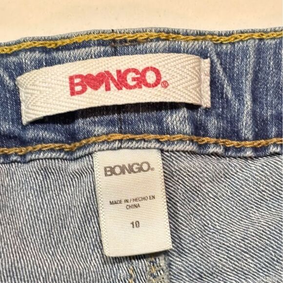 Bongo | Girls Button Fly Denim Blue Jean Shorts Size 10 - Picture 4 of 10